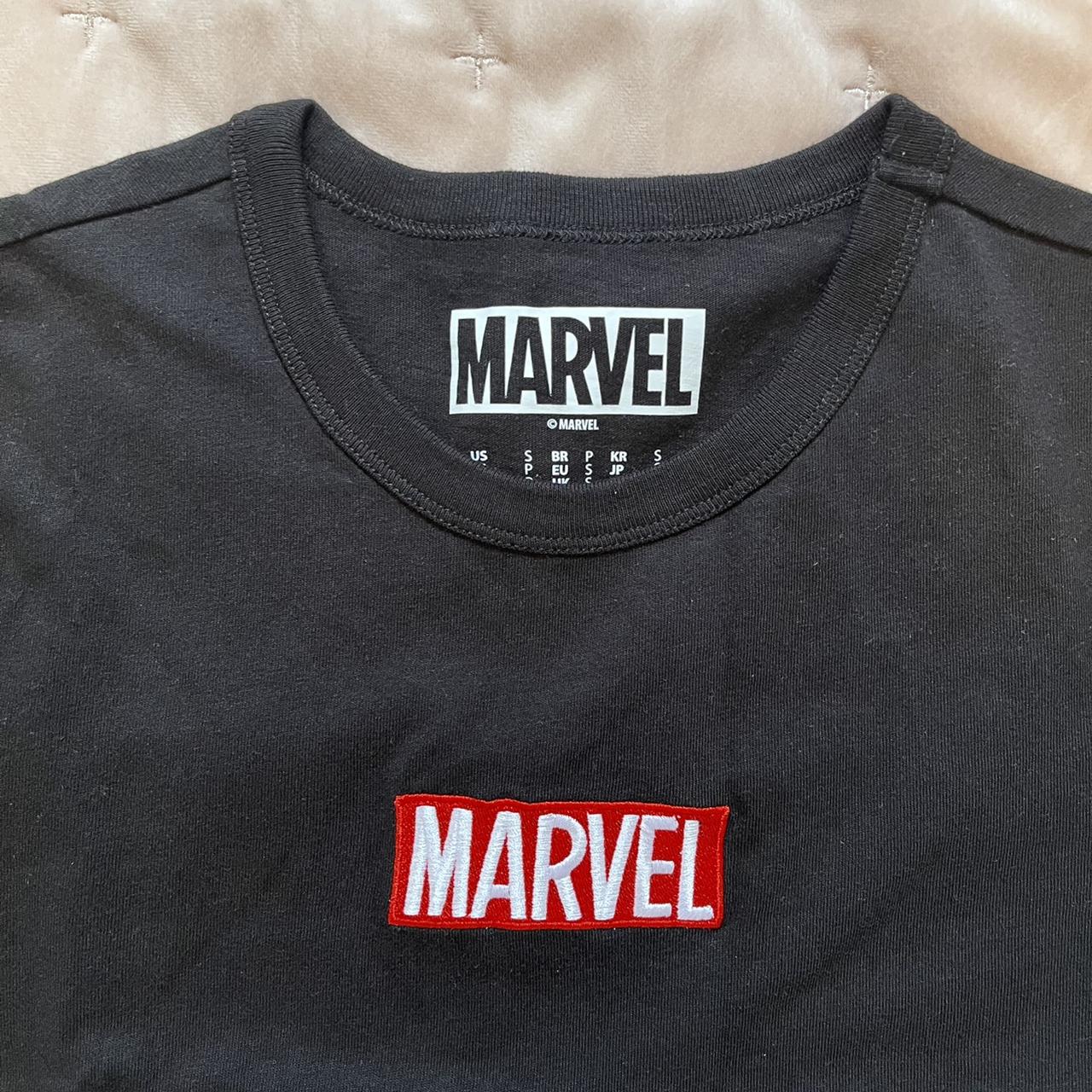 Marvel Women's Black Shirt | Depop