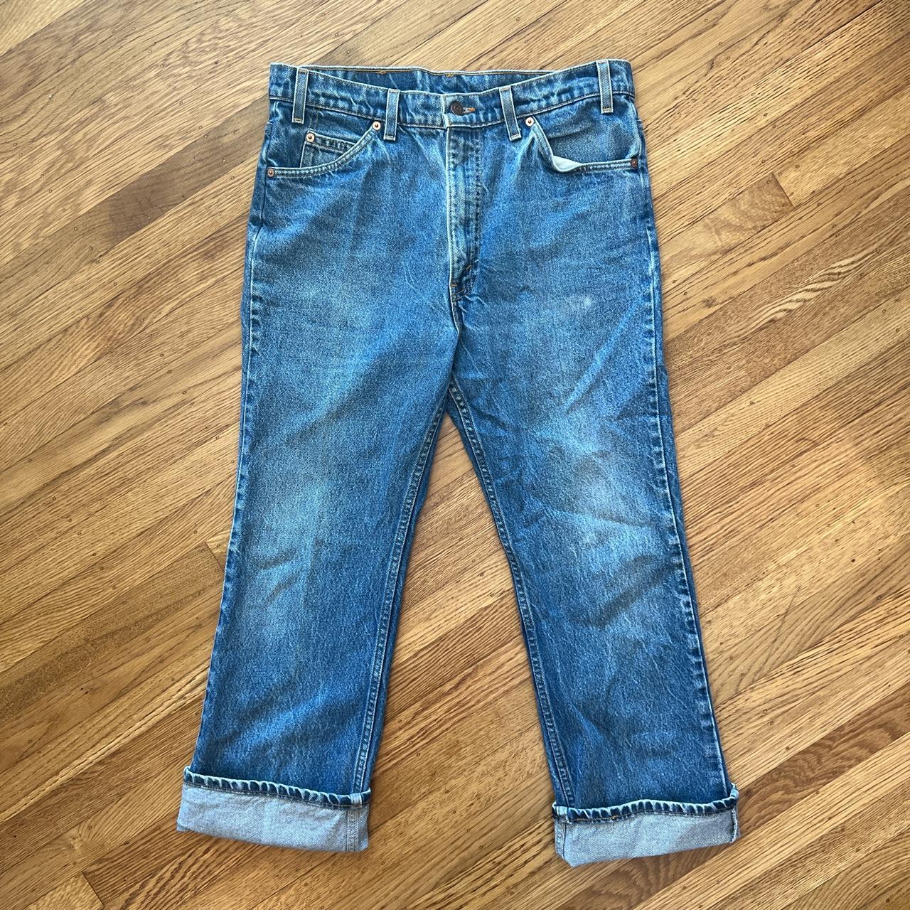 Vintage Levi's denim jeans dated 1996 great fade... - Depop