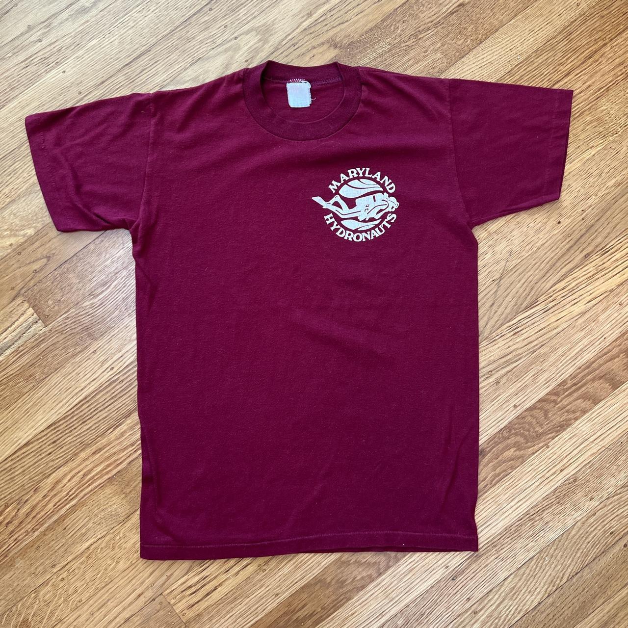 Men's Burgundy T-shirt | Depop