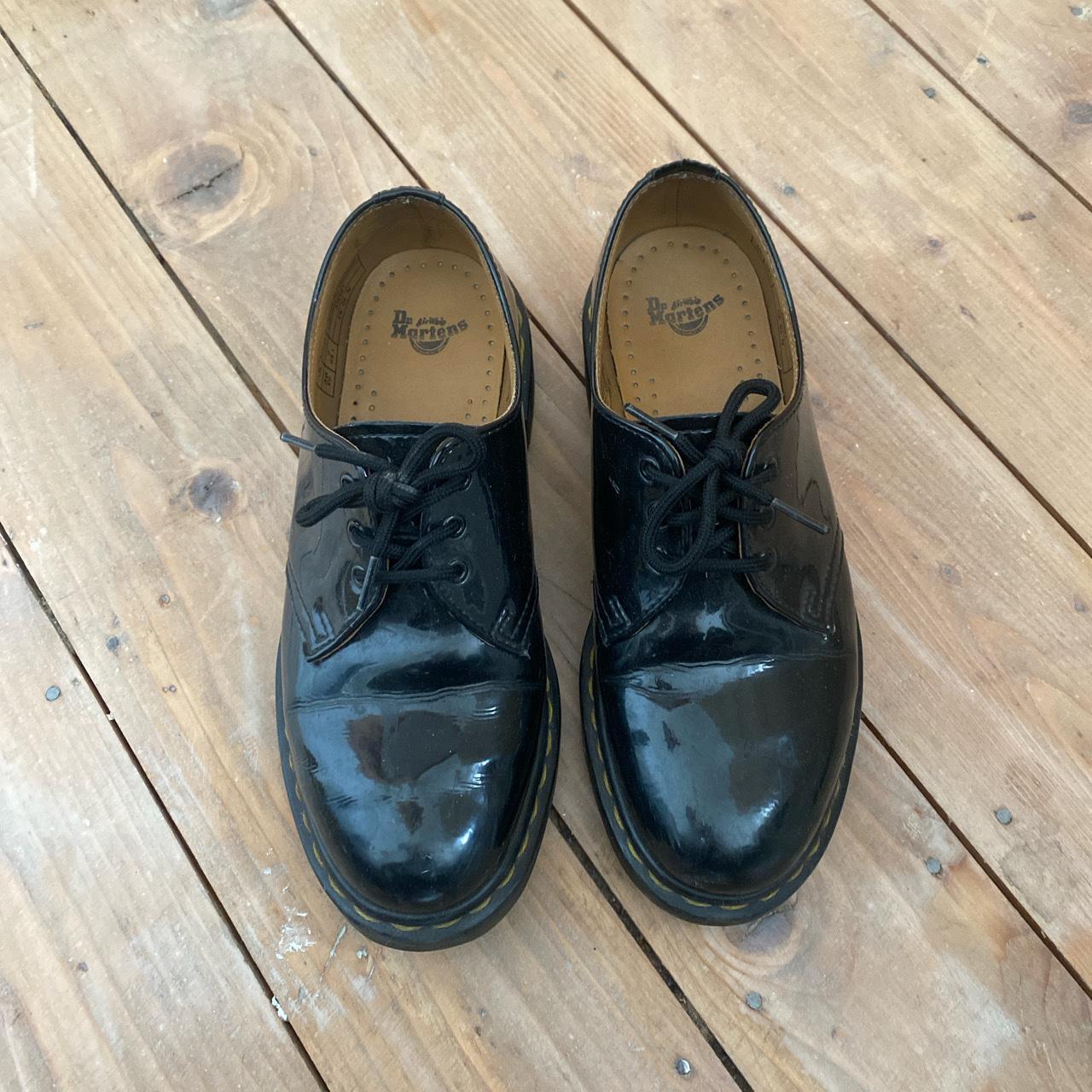 Dr Marten 1461 Black Patent Leather Shoes size 5 /... - Depop