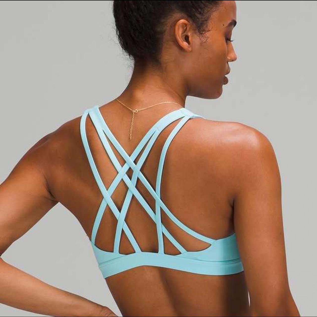 Lululemon Free to Be Serene Bra in Icing Blue. Size