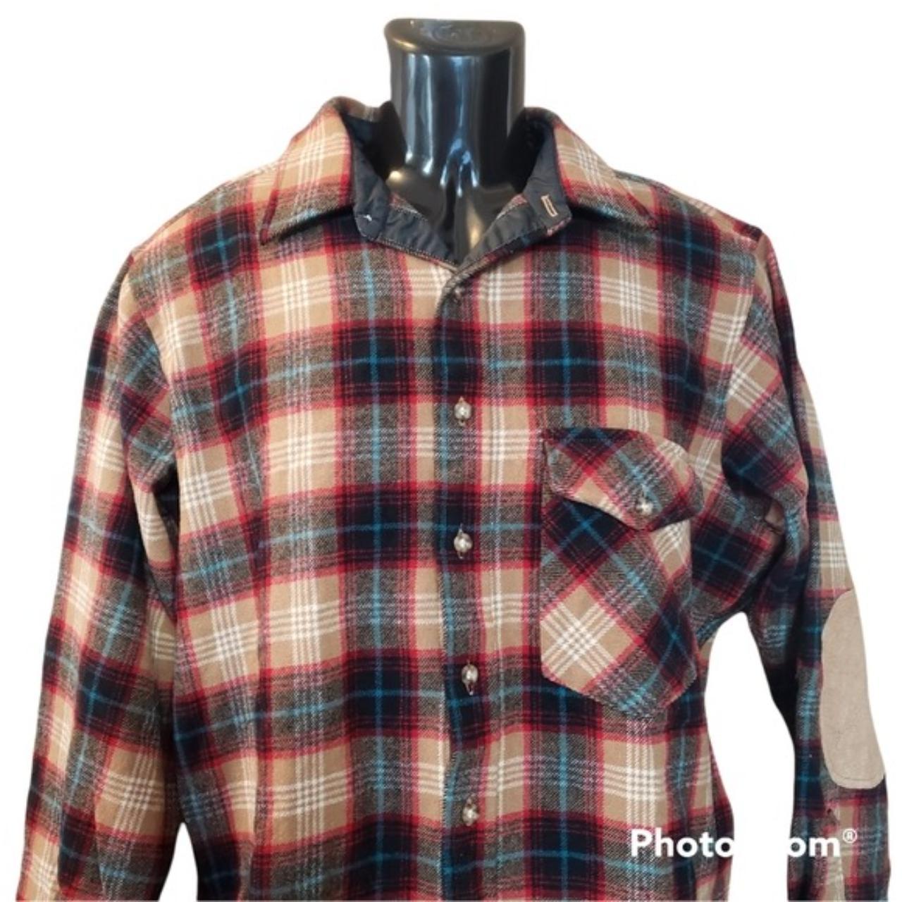 Lobo PENDLETON Elbow Patch Long Sleeve Shirt 100... Depop