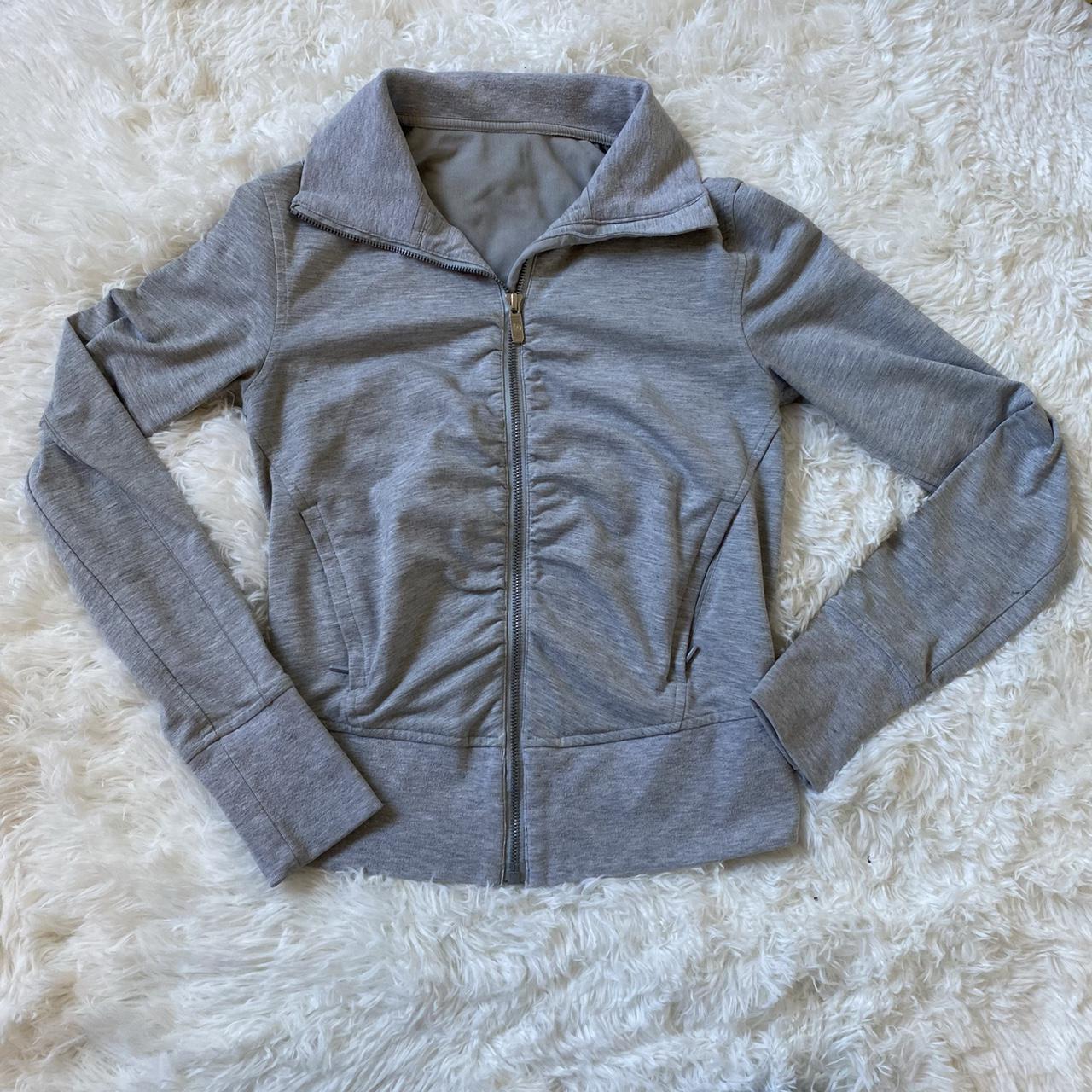 Lululemon Grey Define Jacket Light Grey Size... Depop
