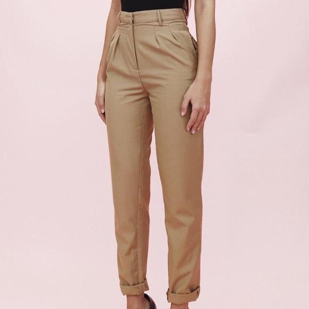 Crybaby high society khaki pants slacks in brown... Depop