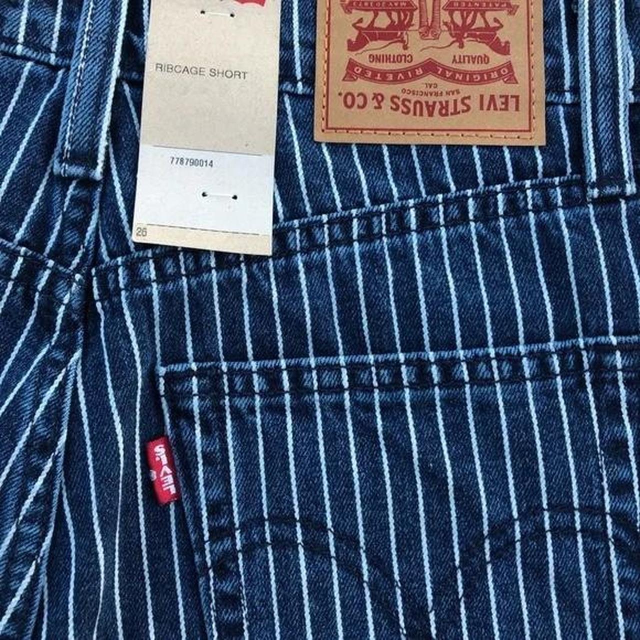 NWT Levi’s x Stranger Things Ribcage Pinstriped Jean... - Depop