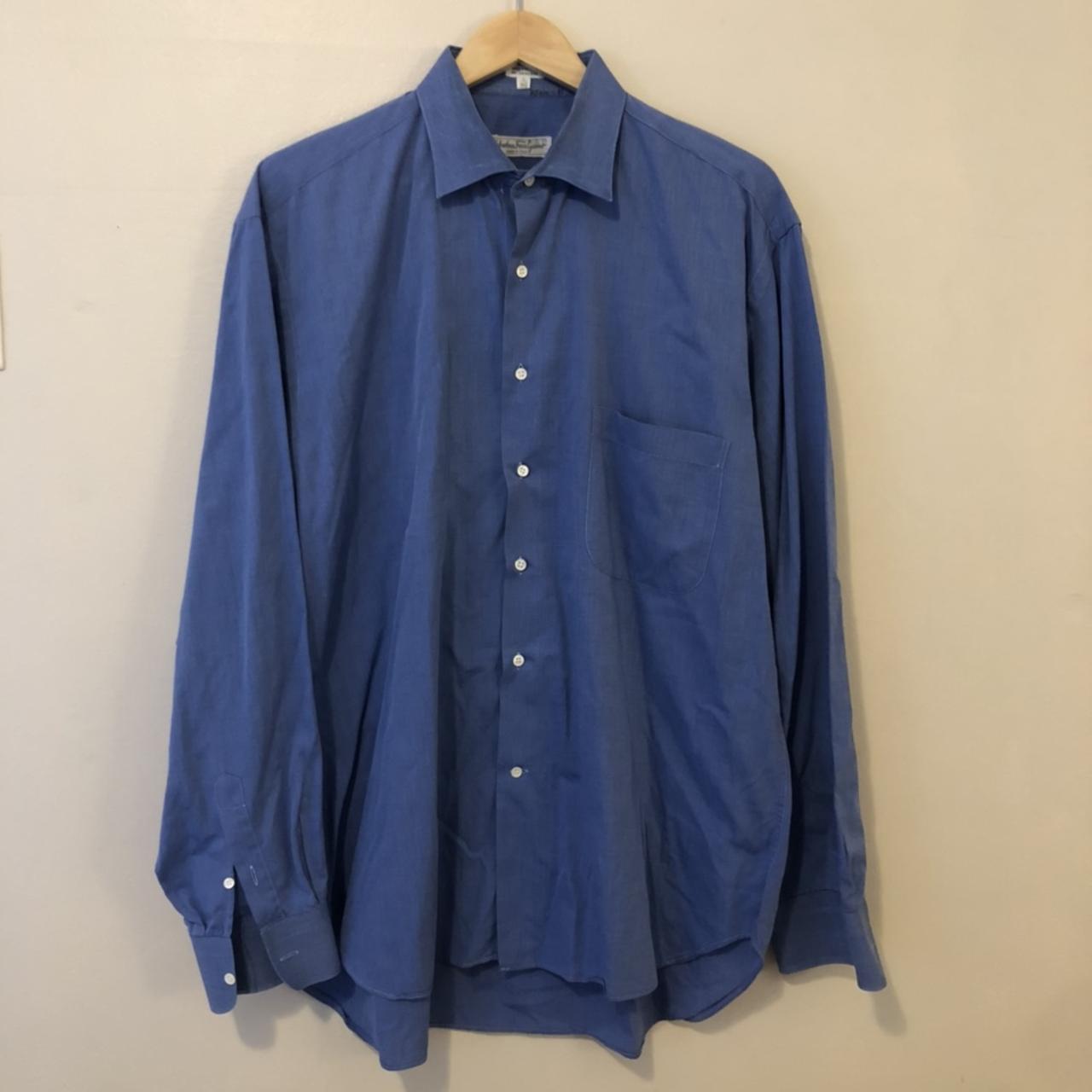 Yves Saint Laurent Men's Blue Shirt | Depop