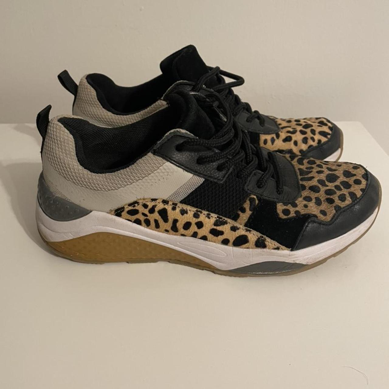 M&s leopard hot sale print trainers