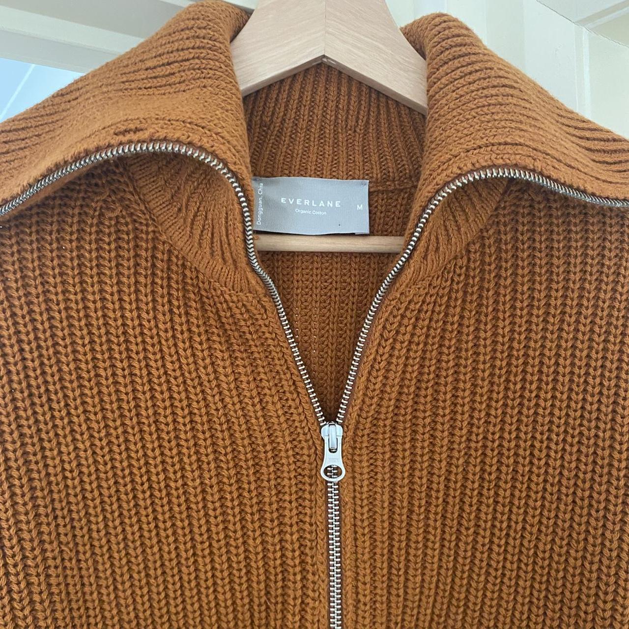 Everlane The Chunky Cardigan in Toasted Almond Depop