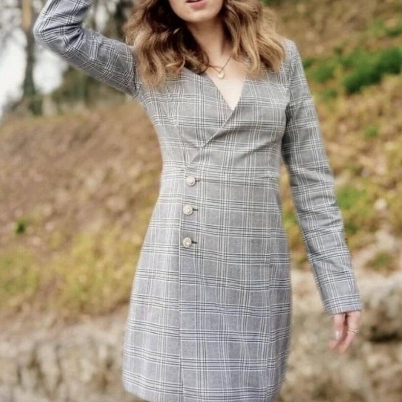 Tiktok Robe Bleu Pastel Zara ZARA Multicolor Structured Metallic