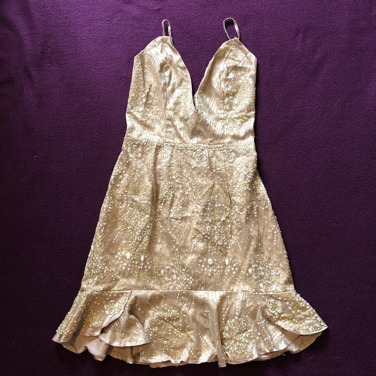 Women's Gold Dress | Depop