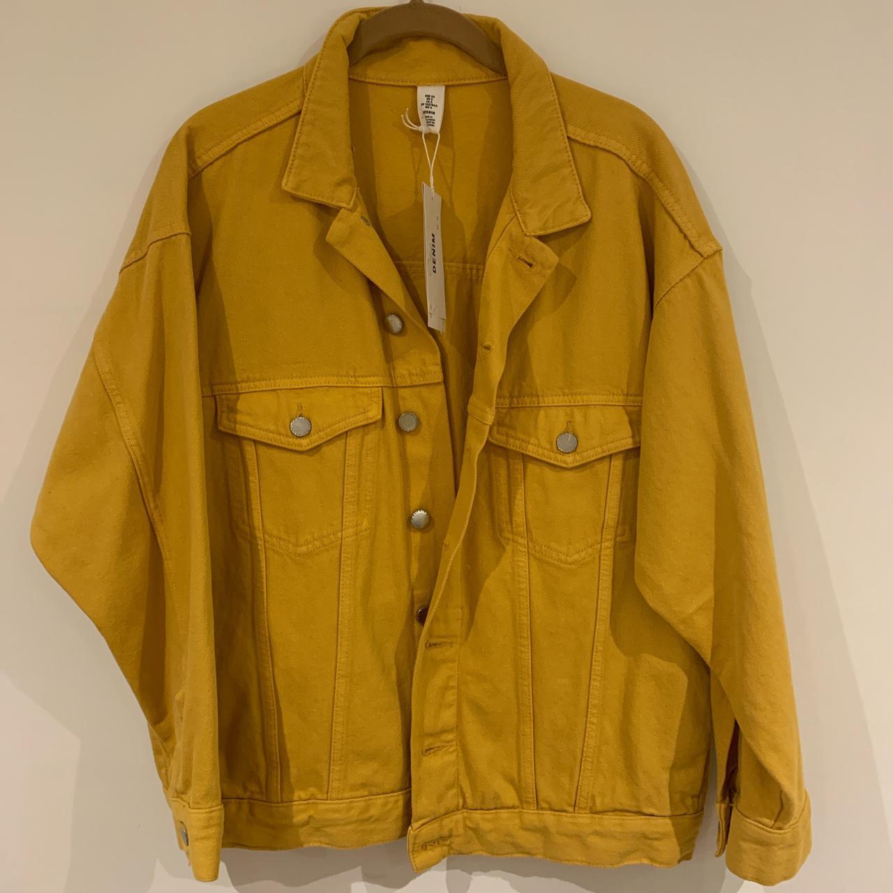 H&m yellow denim jacket sale