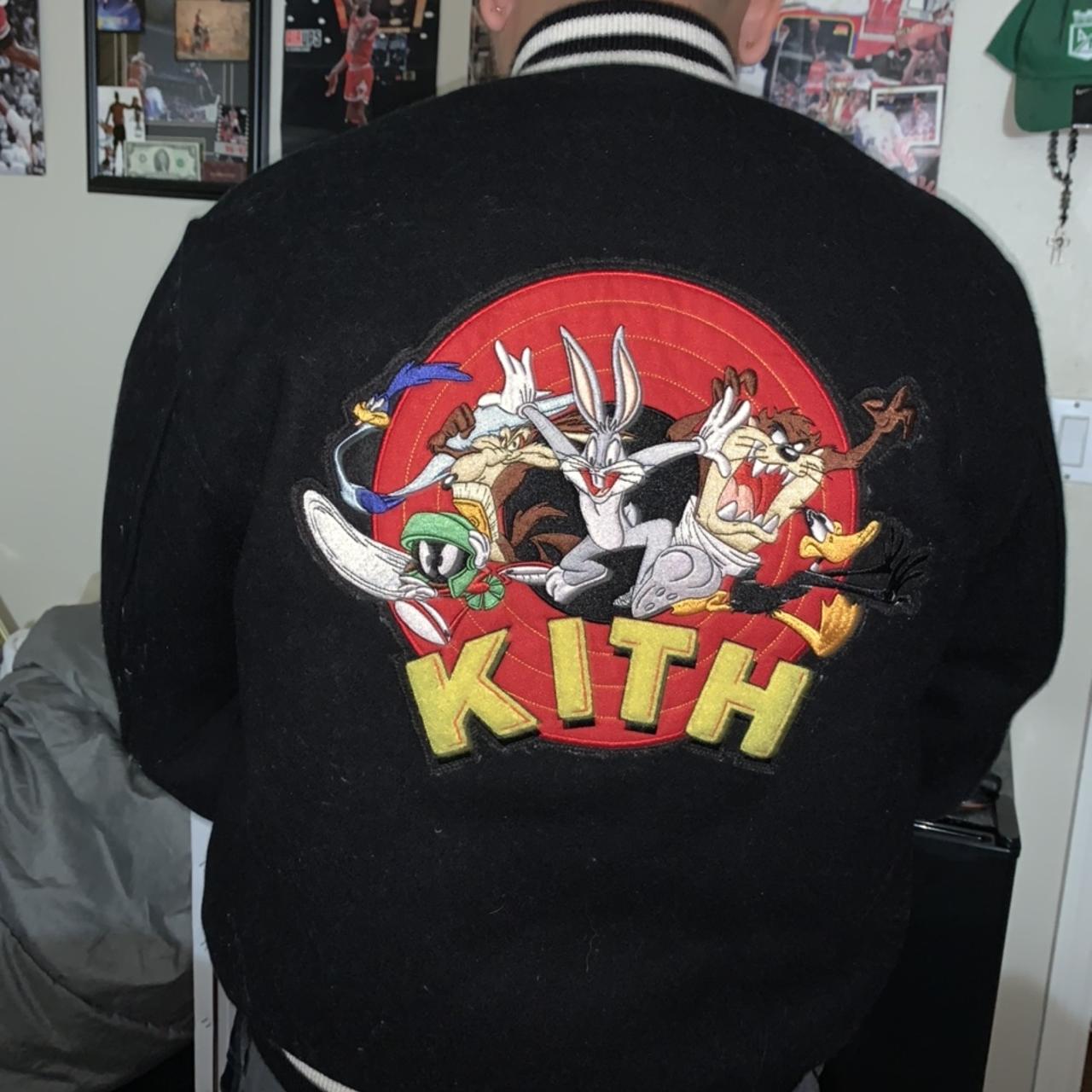 Kith looney tunes varsity jacket, size medium, not...