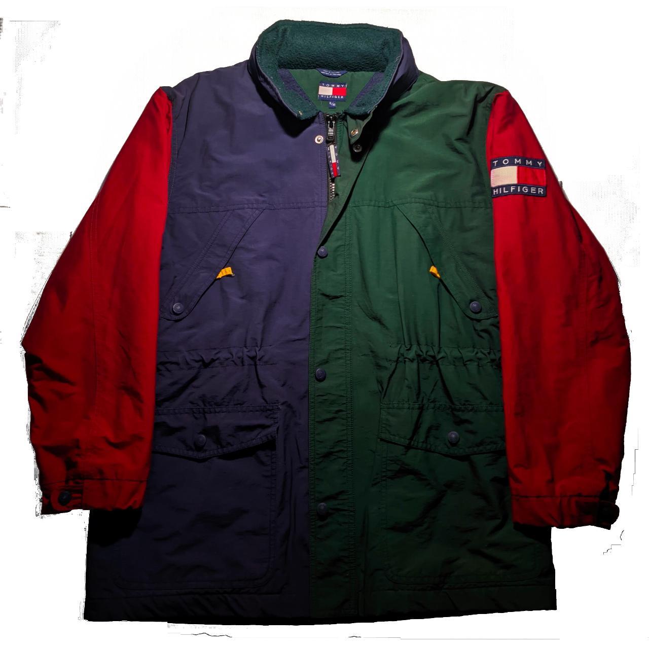 Tommy hilfiger red clearance green blue jacket