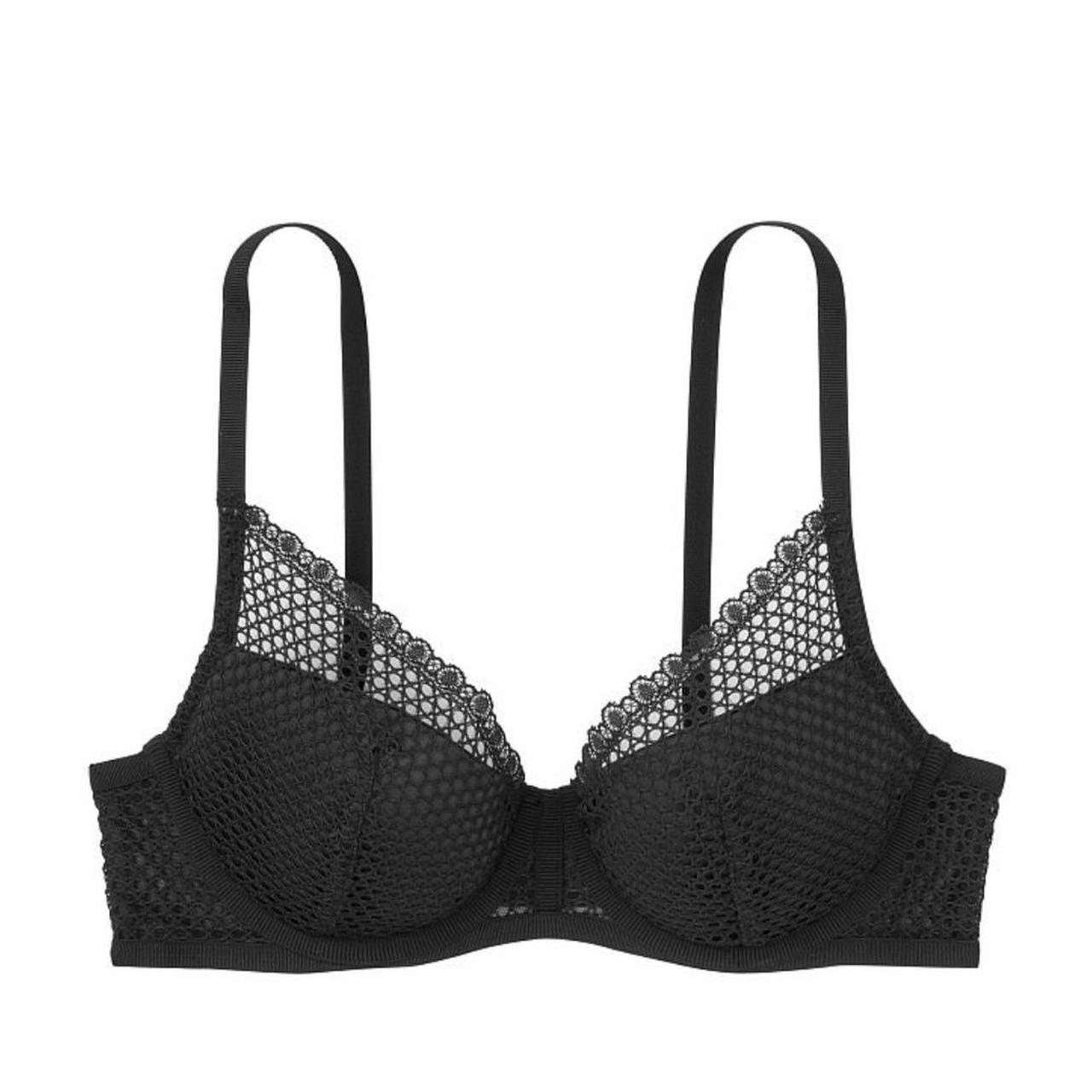 Nwt VS VERY SEXY Fishnet Lace Push-Up Bra 34C - Depop