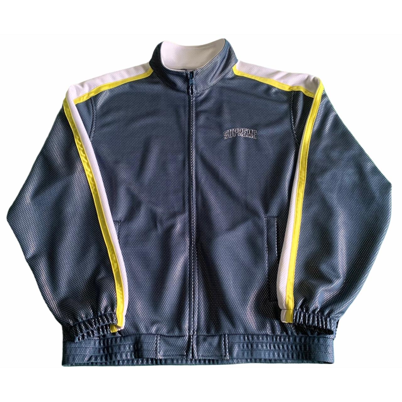 Navy Supreme bonded mesh track jacket (SS18), Size:...