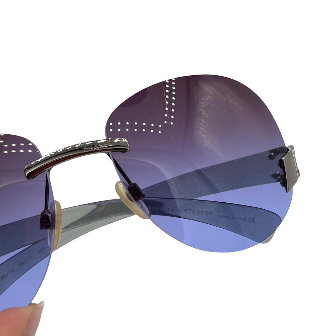 chanel purple sunglasses