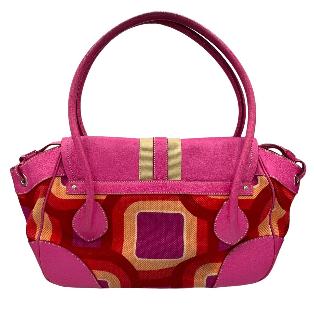 Authentic 2000's vintage Prada pink and orange... Depop