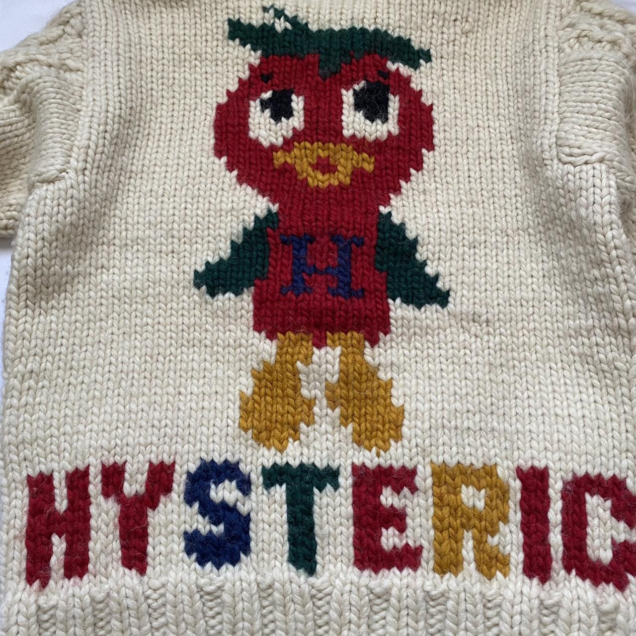 Vintage Hysteric Glamour Tomato Bird Cowichan heavy... - Depop