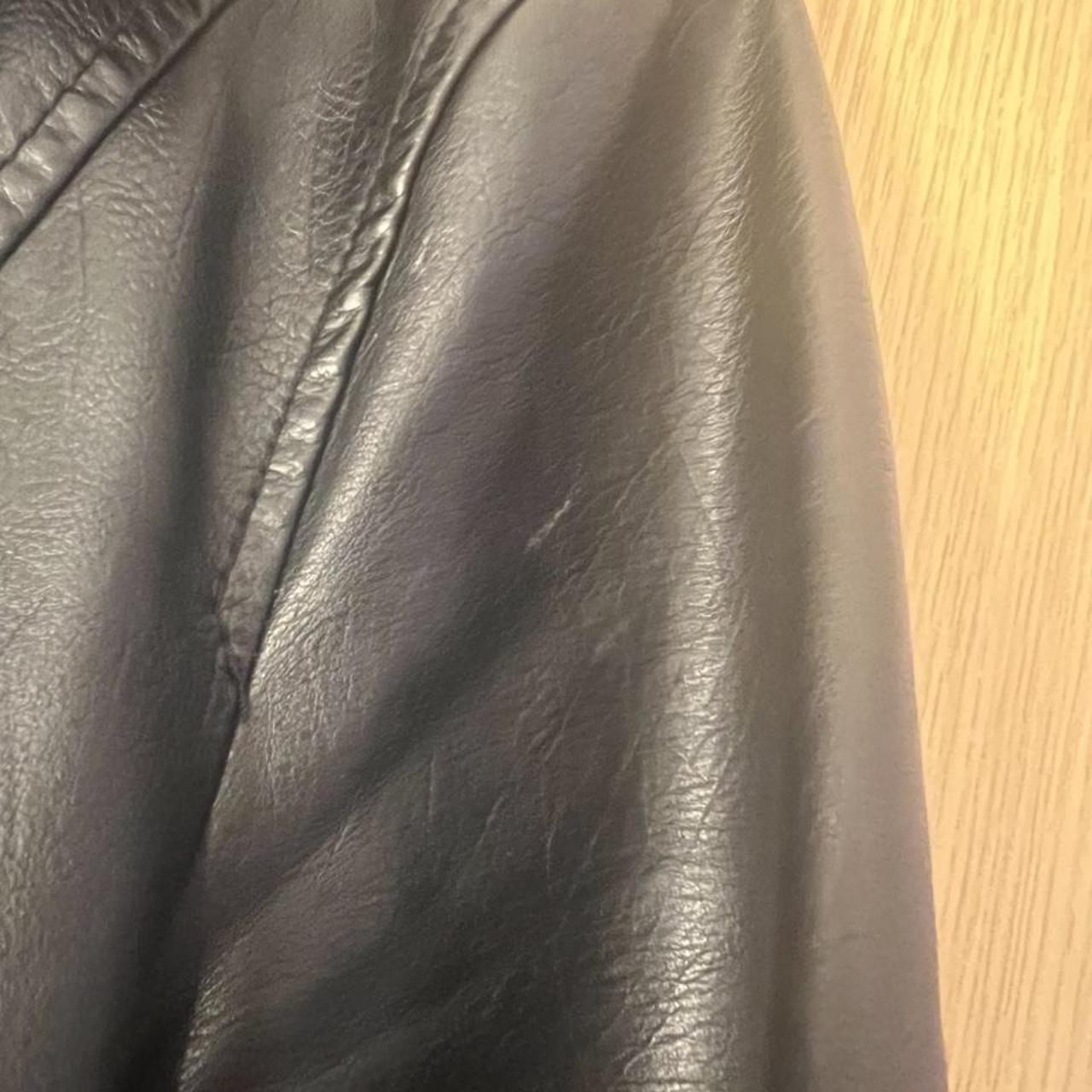 Black primark leather jacket, worn quite alot of... - Depop