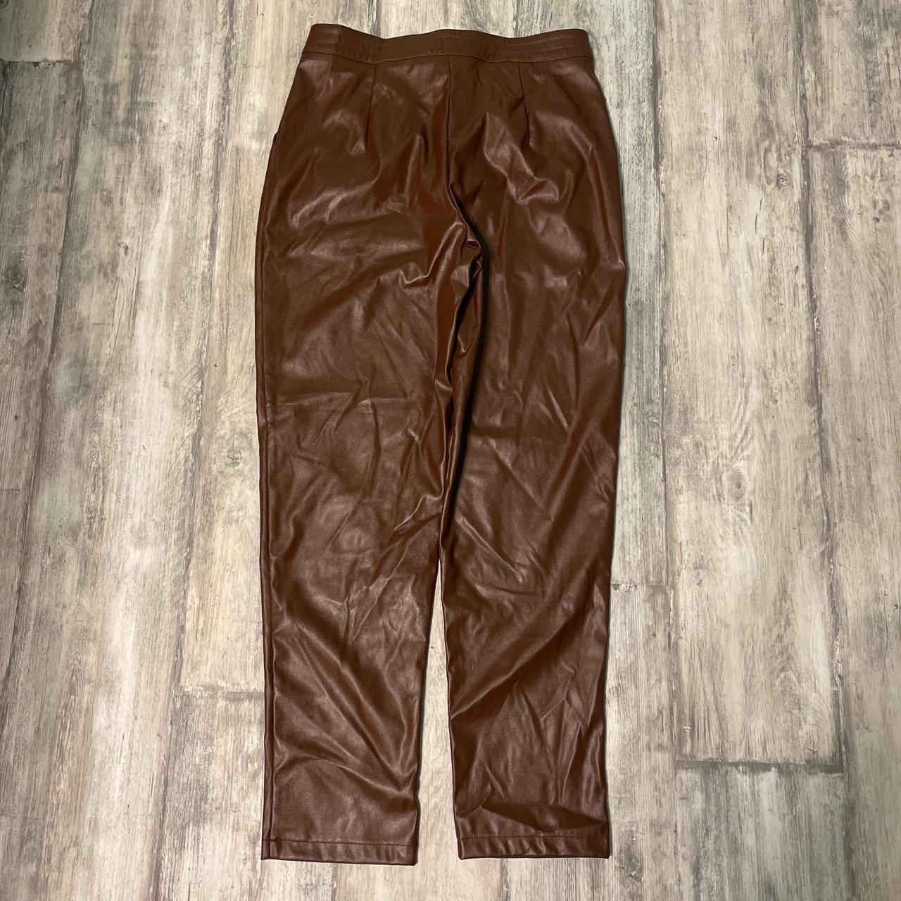 leather pants brand: Princess Polly size: 8 DEPOP... - Depop