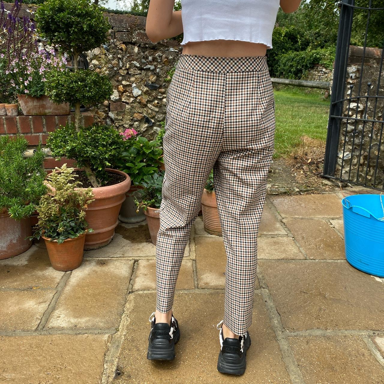 Topshop dogtooth trousers size 8  Vinted