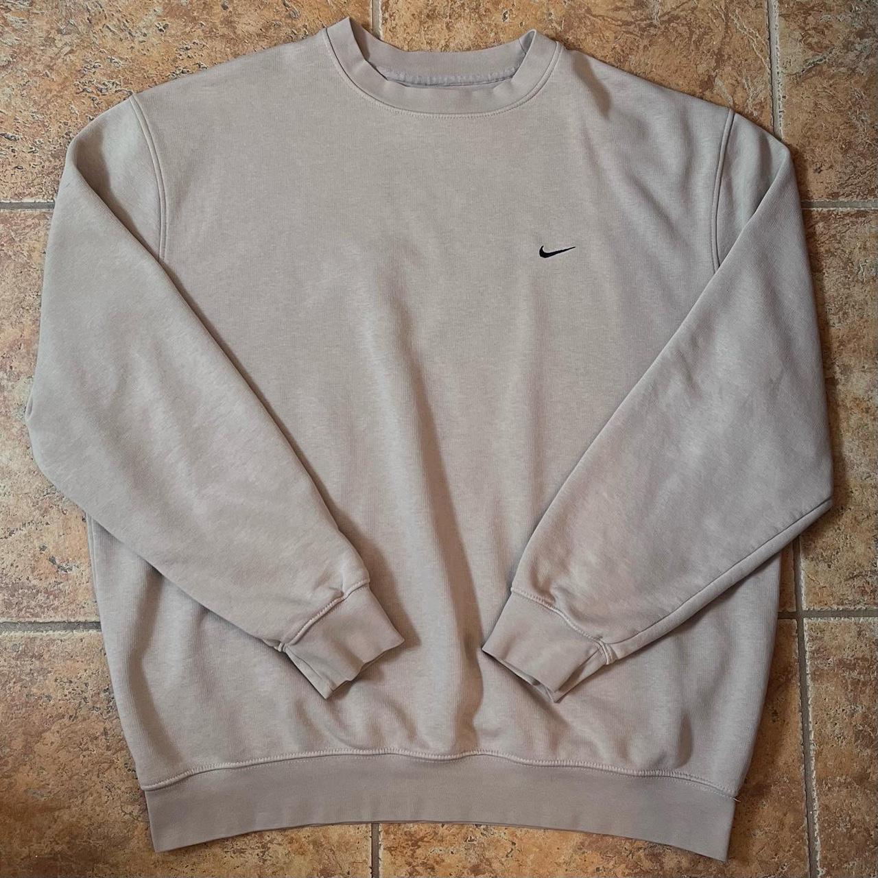 nike crewneck tan