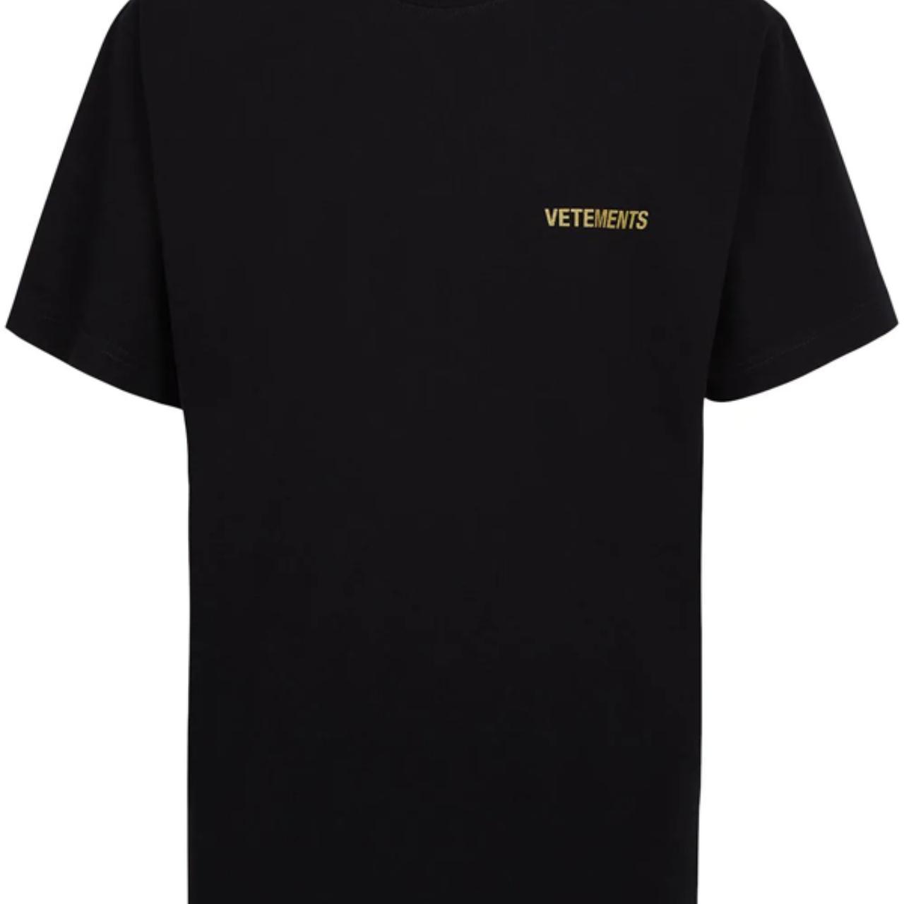 Vetements Men's Black T-shirt (4)