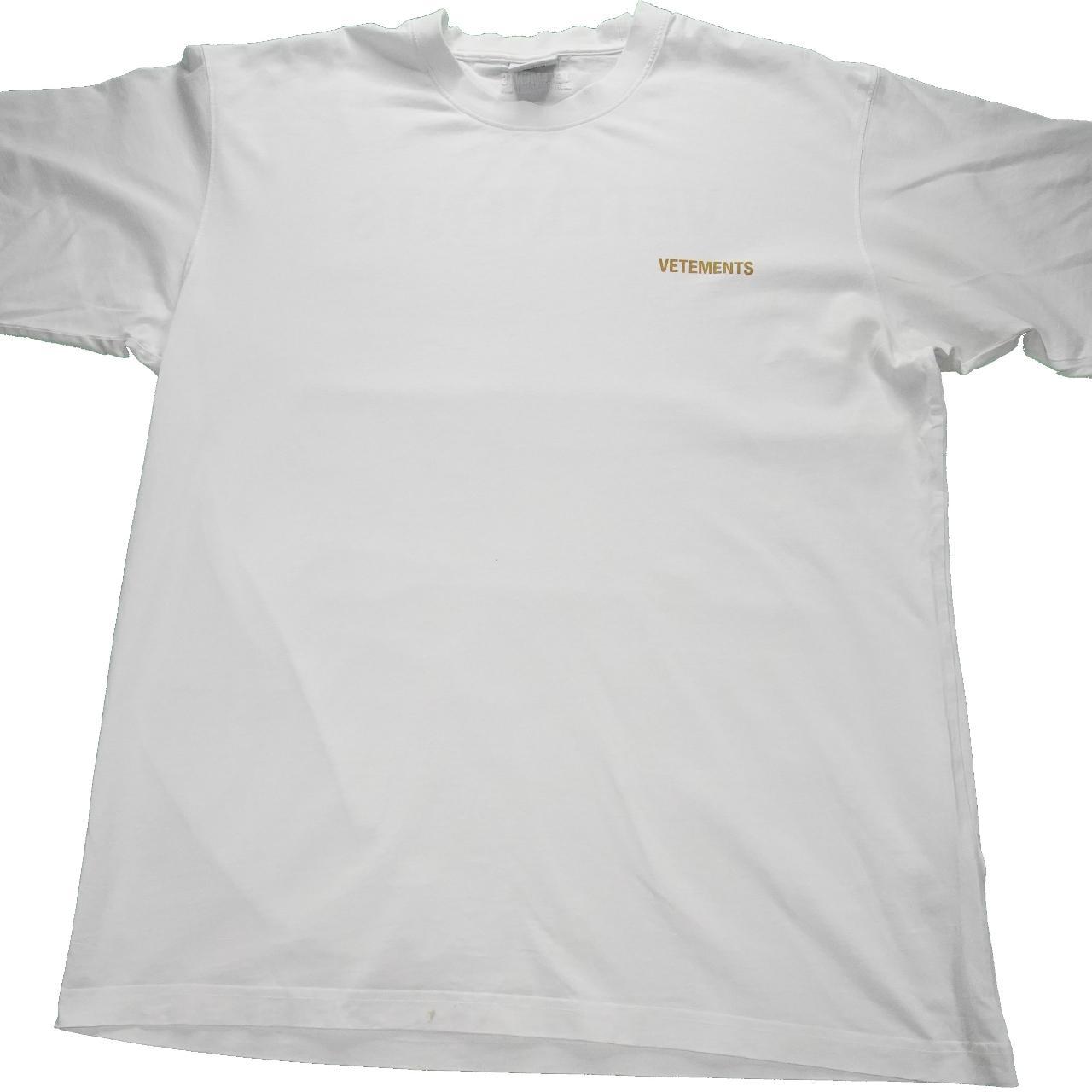 Vetements Men's White T-shirt (2)