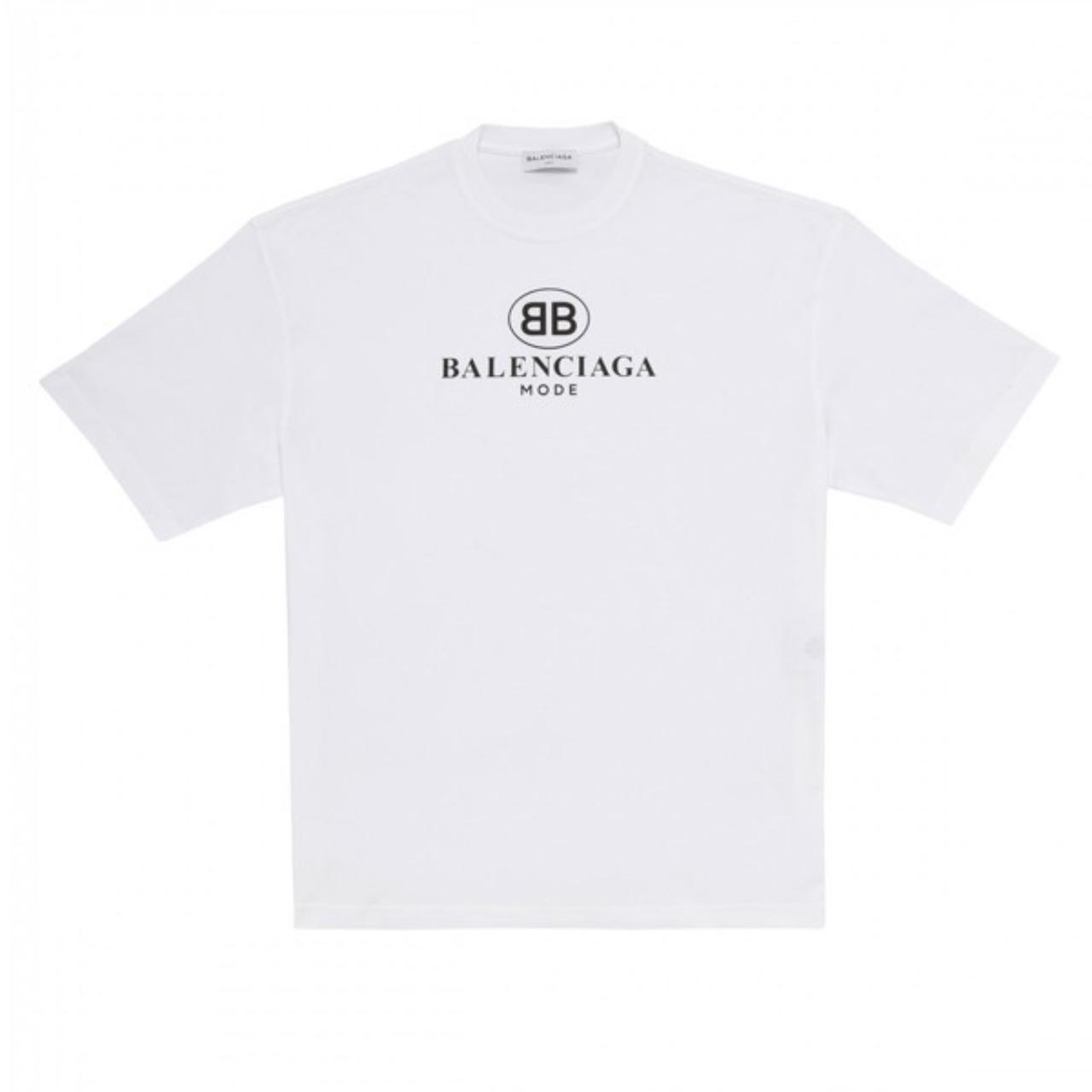 Balenciaga Men's White T-shirt (3)