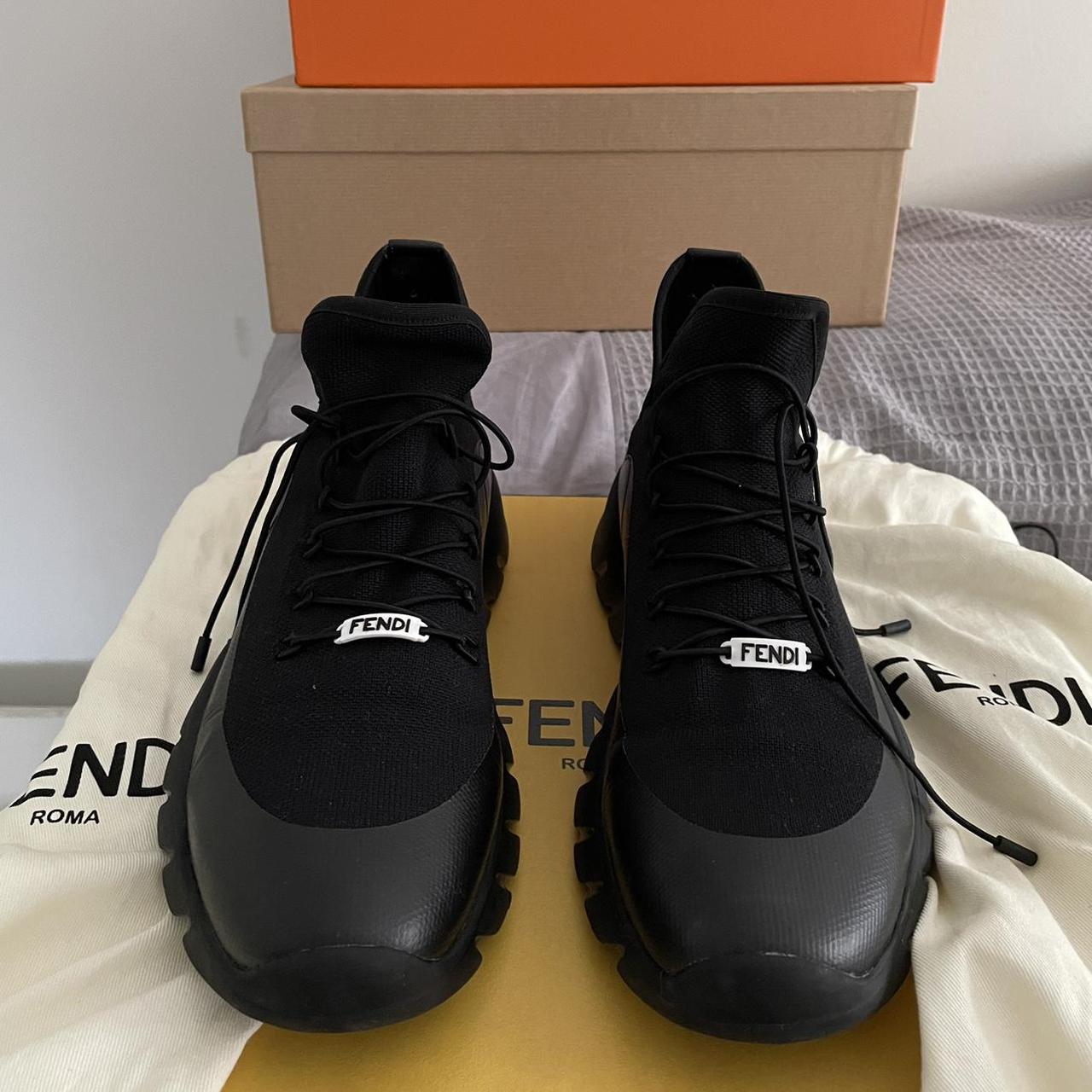 Fendi trainers mens uk 6 will fit a 7 worn few times... - Depop