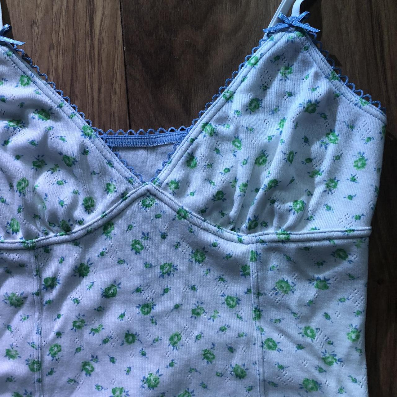 urban outfitters blue floral top