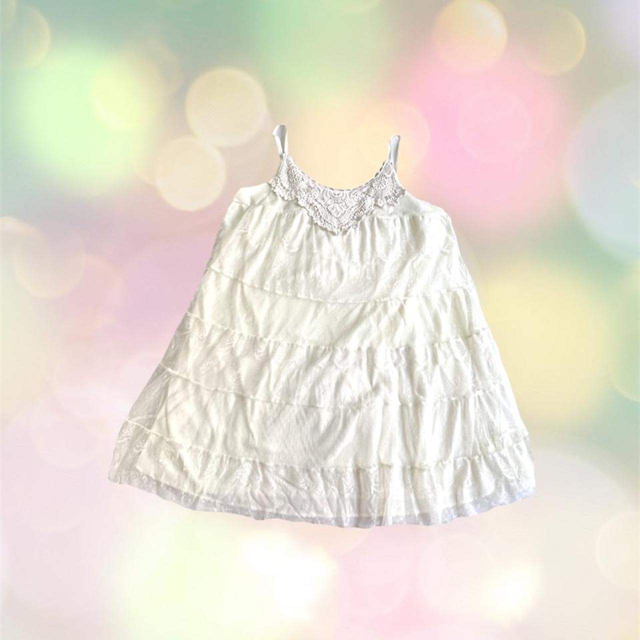 Women's Cream Dress Depop