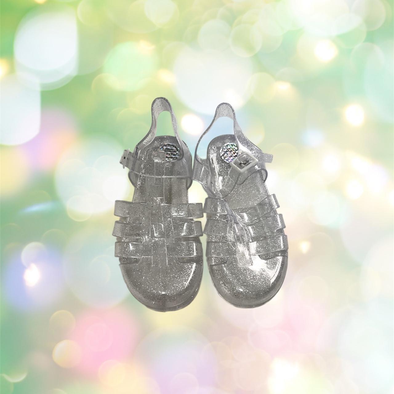 80's lace up jelly sandals