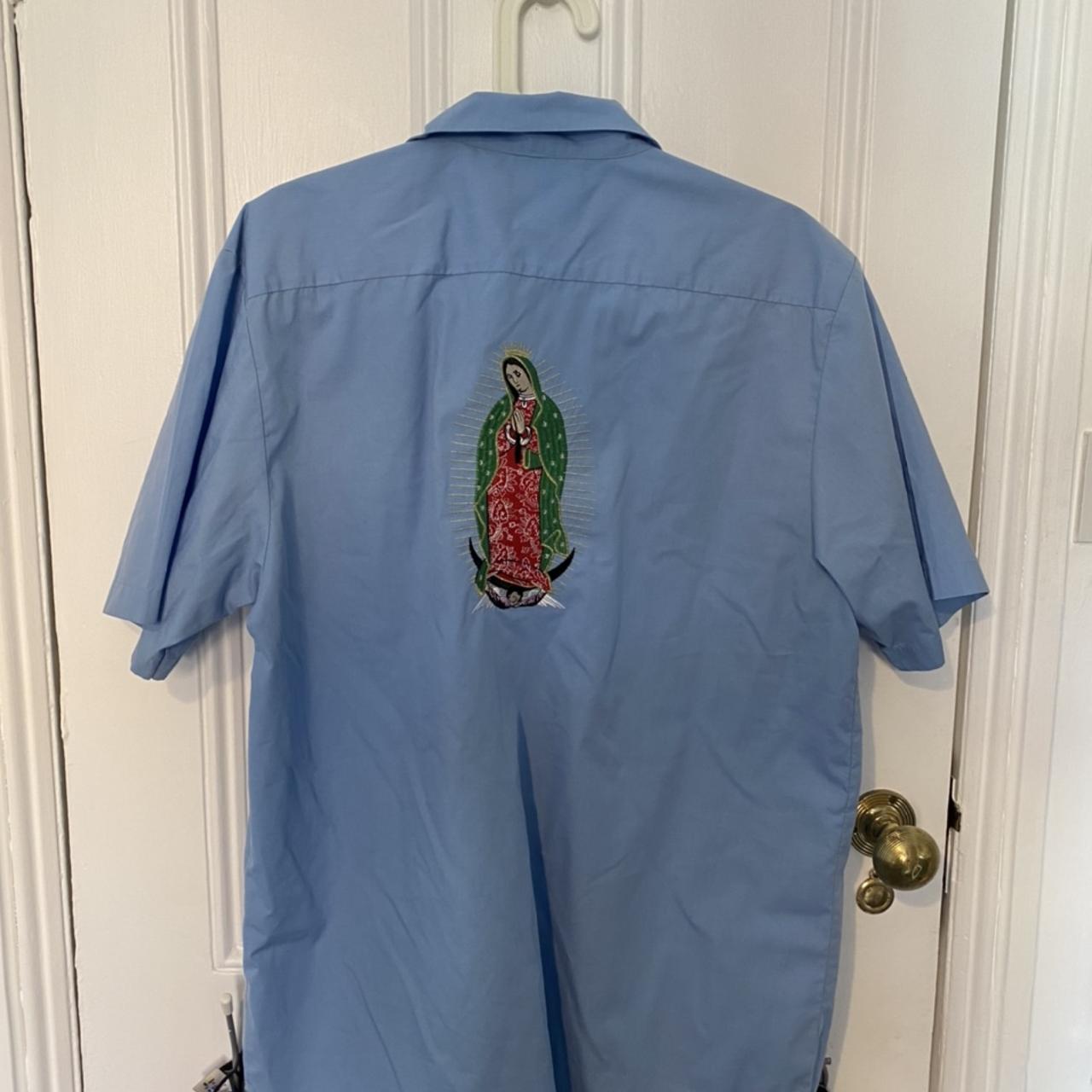 Supreme Virgin Mary blue shirt . Size L , #supreme...