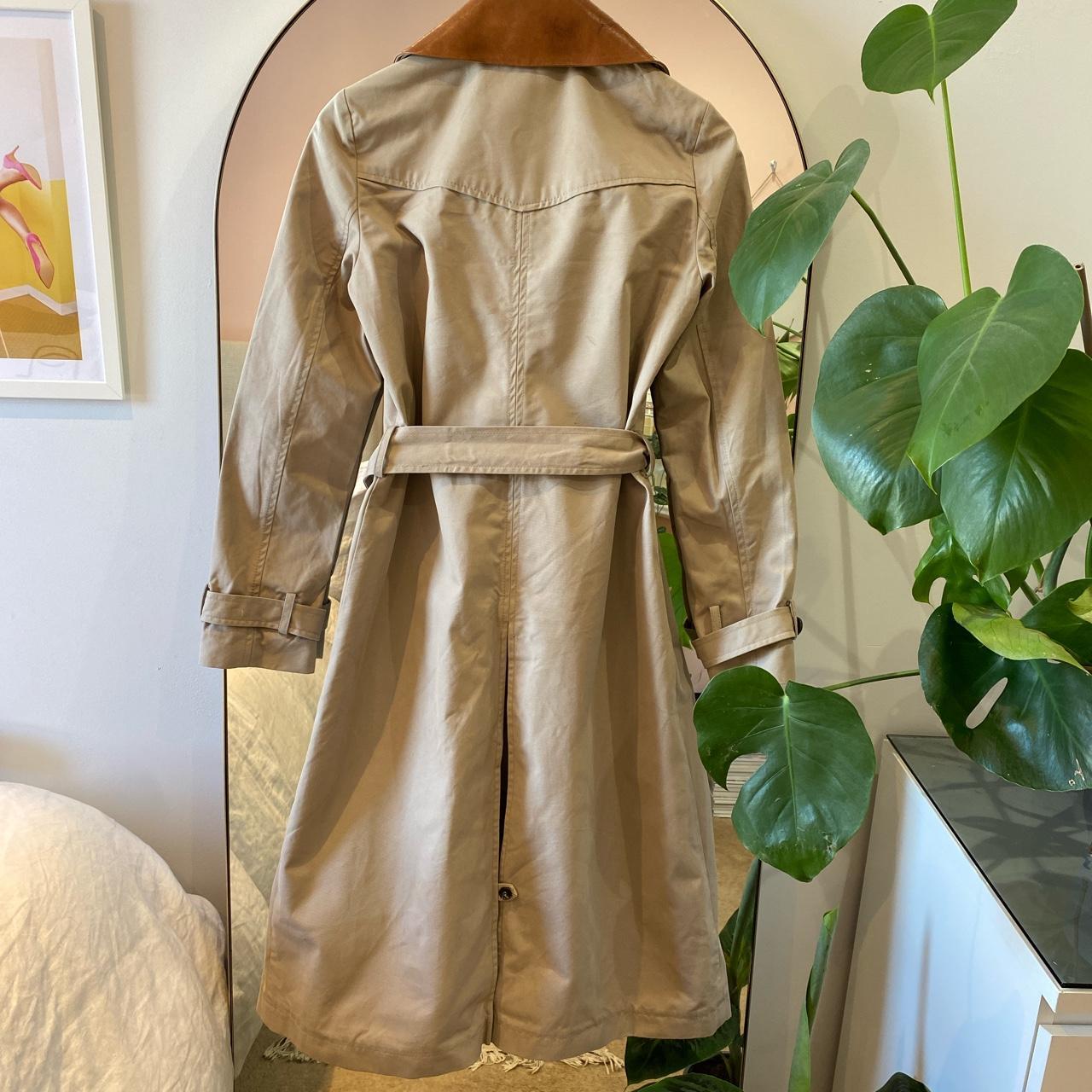 & other stories trench coat with real leather... - Depop