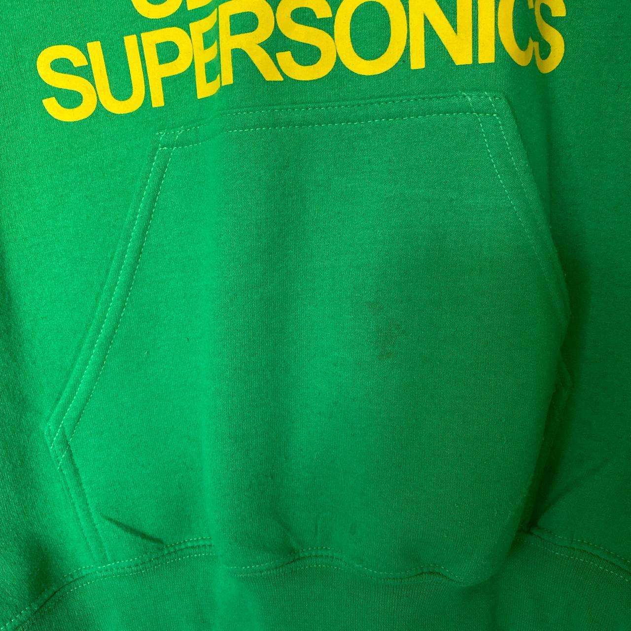 Seattle SuperSonics Green Skyline Youth Hoodie, Large (14-16)