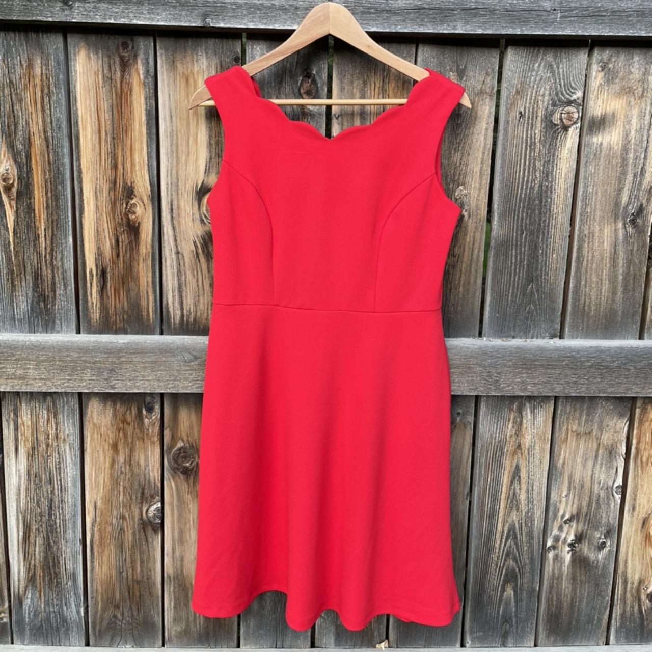 Product Image 1 - Cute red sleeveless cocktail/evening dress.