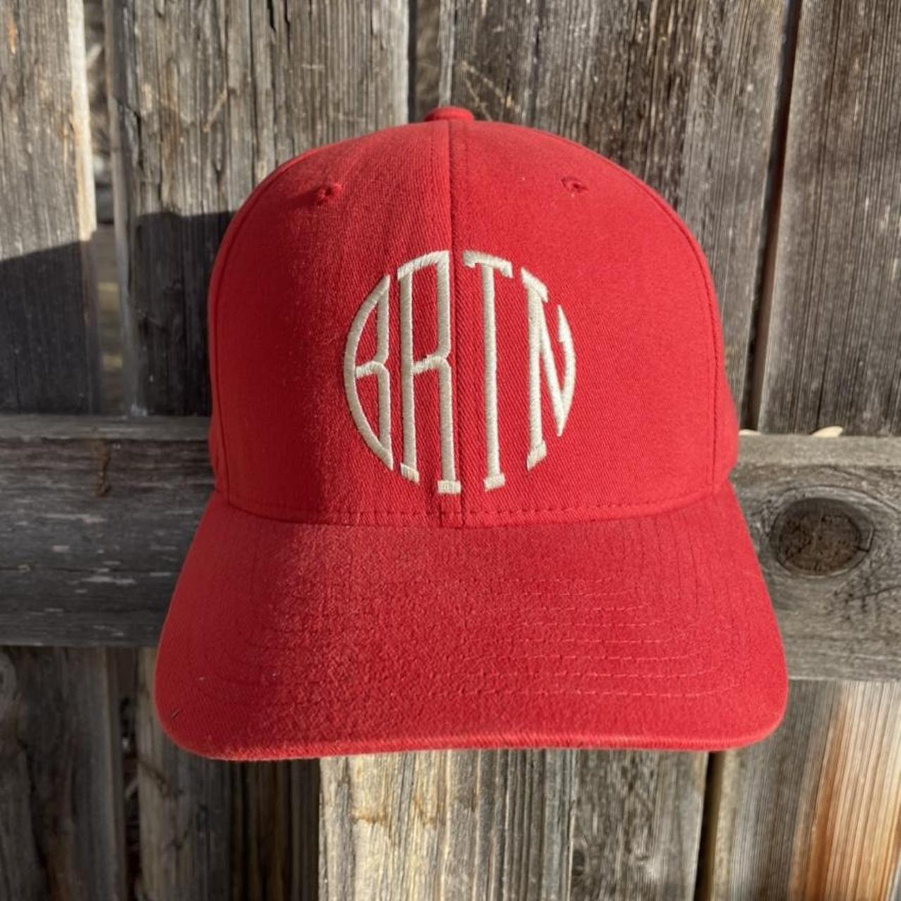 Vintage red BRTN Burton Flexfit baseball cap