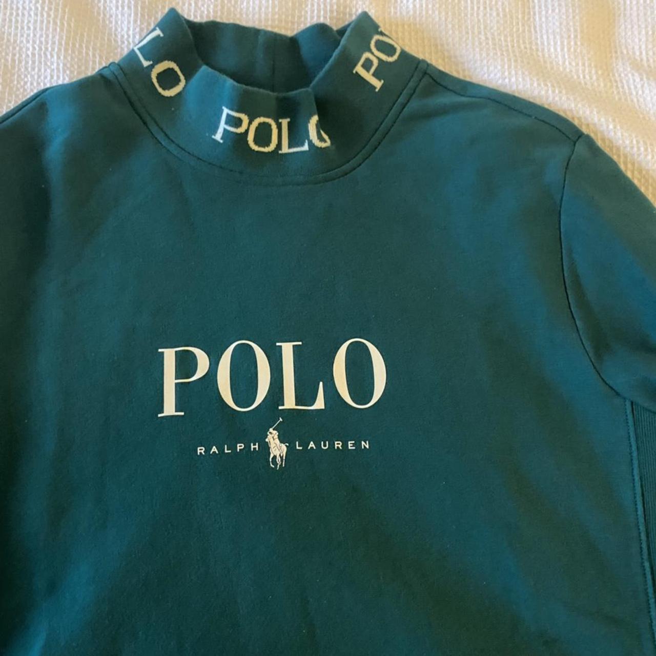 Polo Ralph Lauren- Medium sized high neck emerald... - Depop