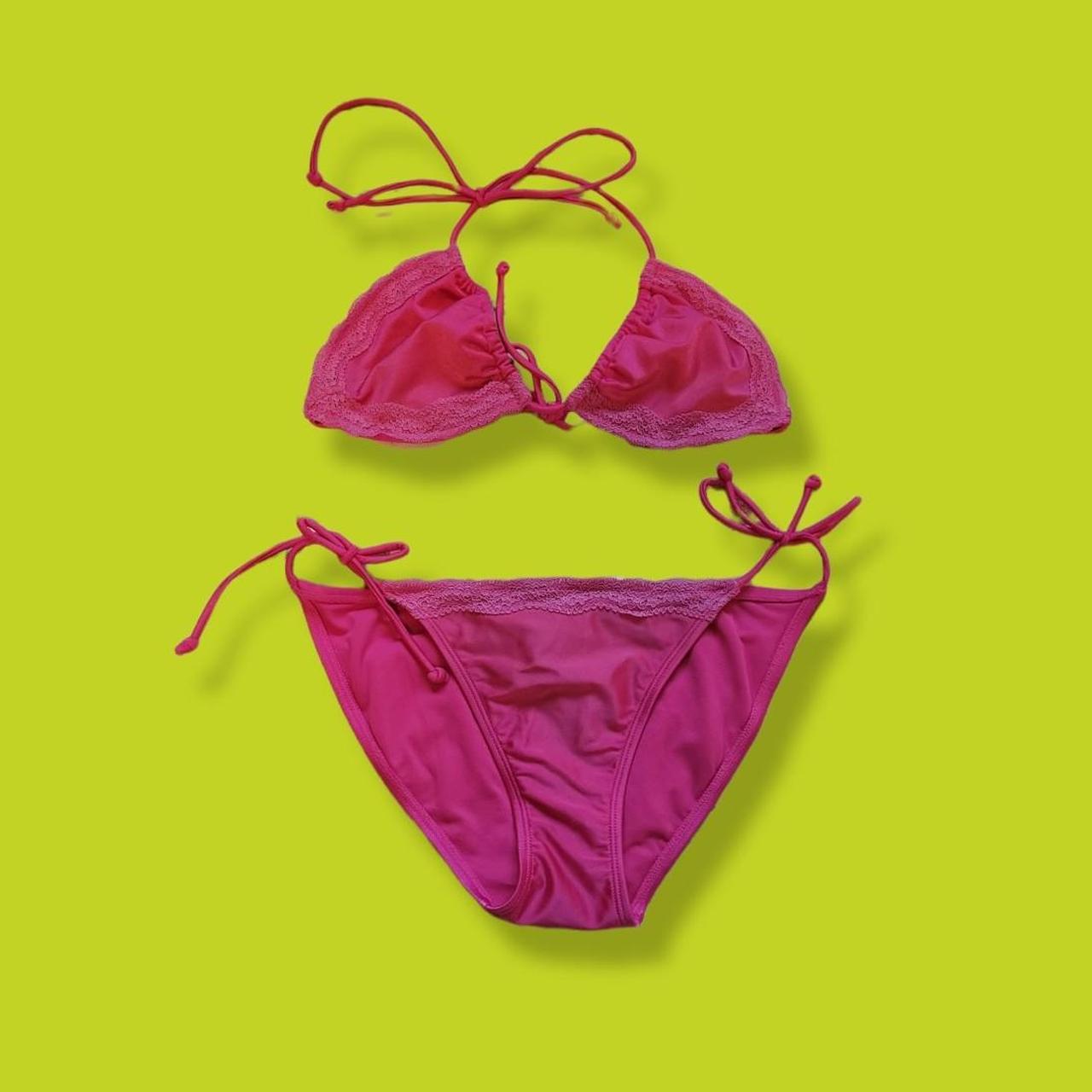 Aerie Women's Pink Swimsuitonepiece Depop