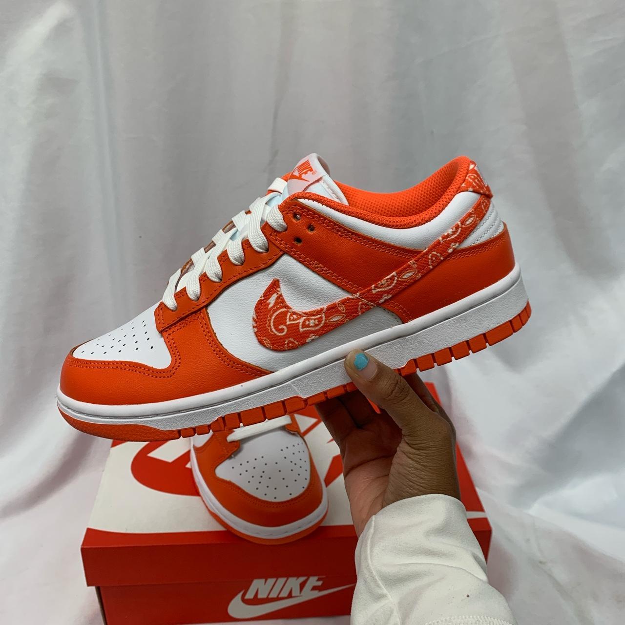 Nike Dunk Low ESS ‘Orange Paisley’ Size 8... - Depop