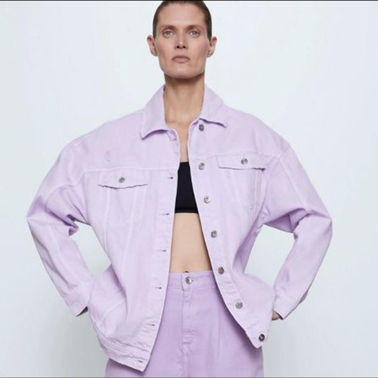 zara lilac jacket