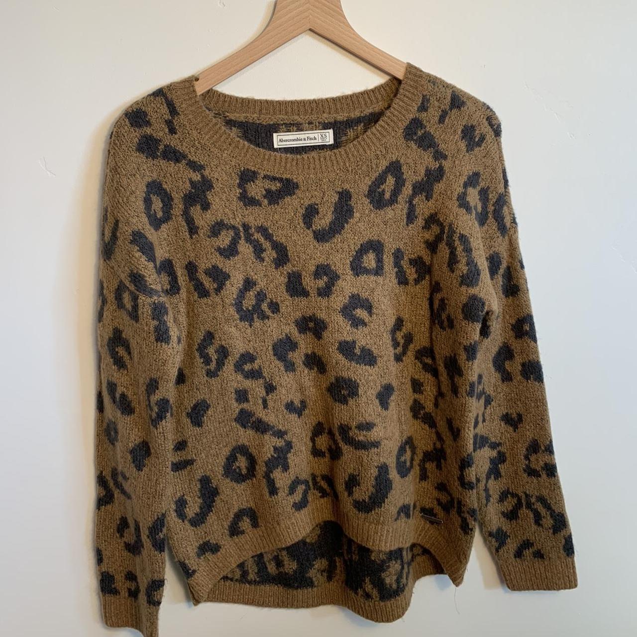 Abercrombie leopard outlet sweater