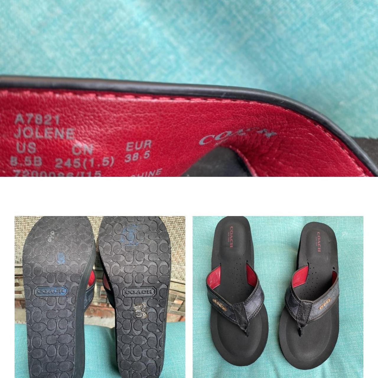 Coach flip flops size sales 10