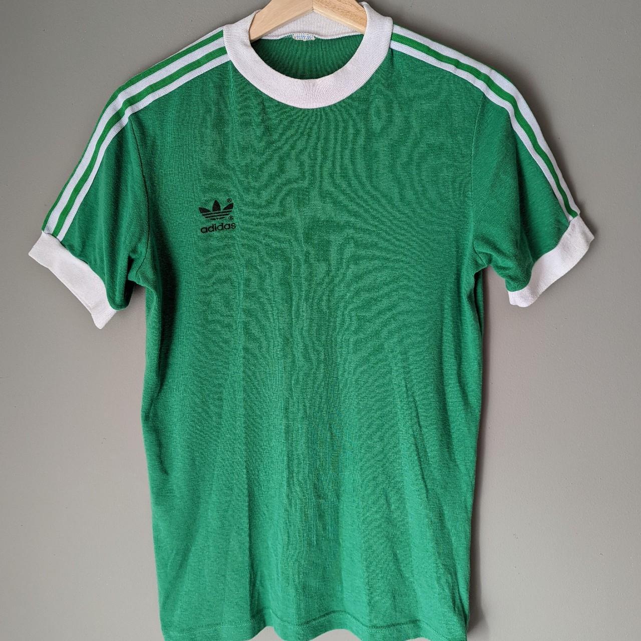 Adidas Men's Green T-shirt | Depop