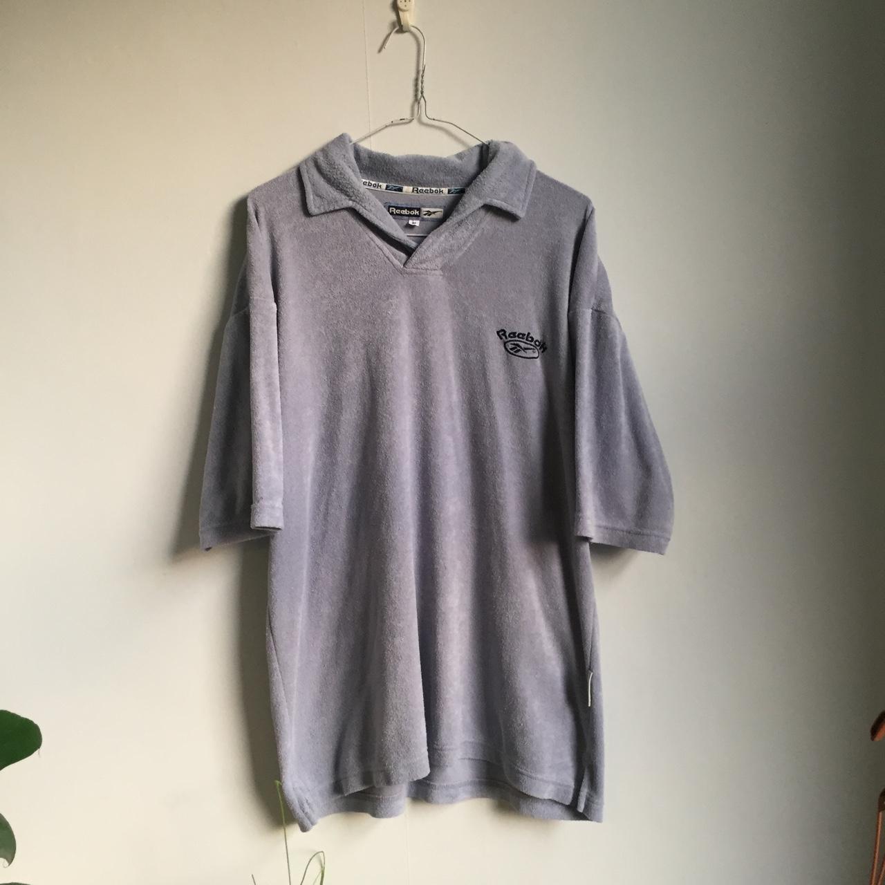 Reebok polo 2024 shirts mens silver