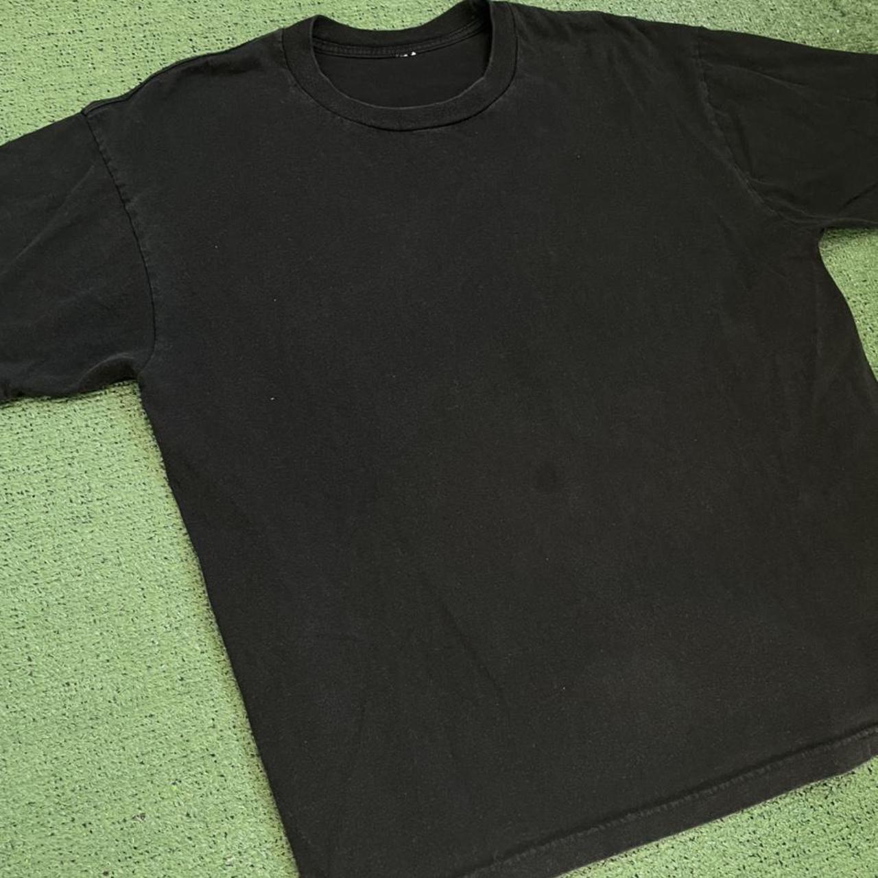 vintage black t shirt blank