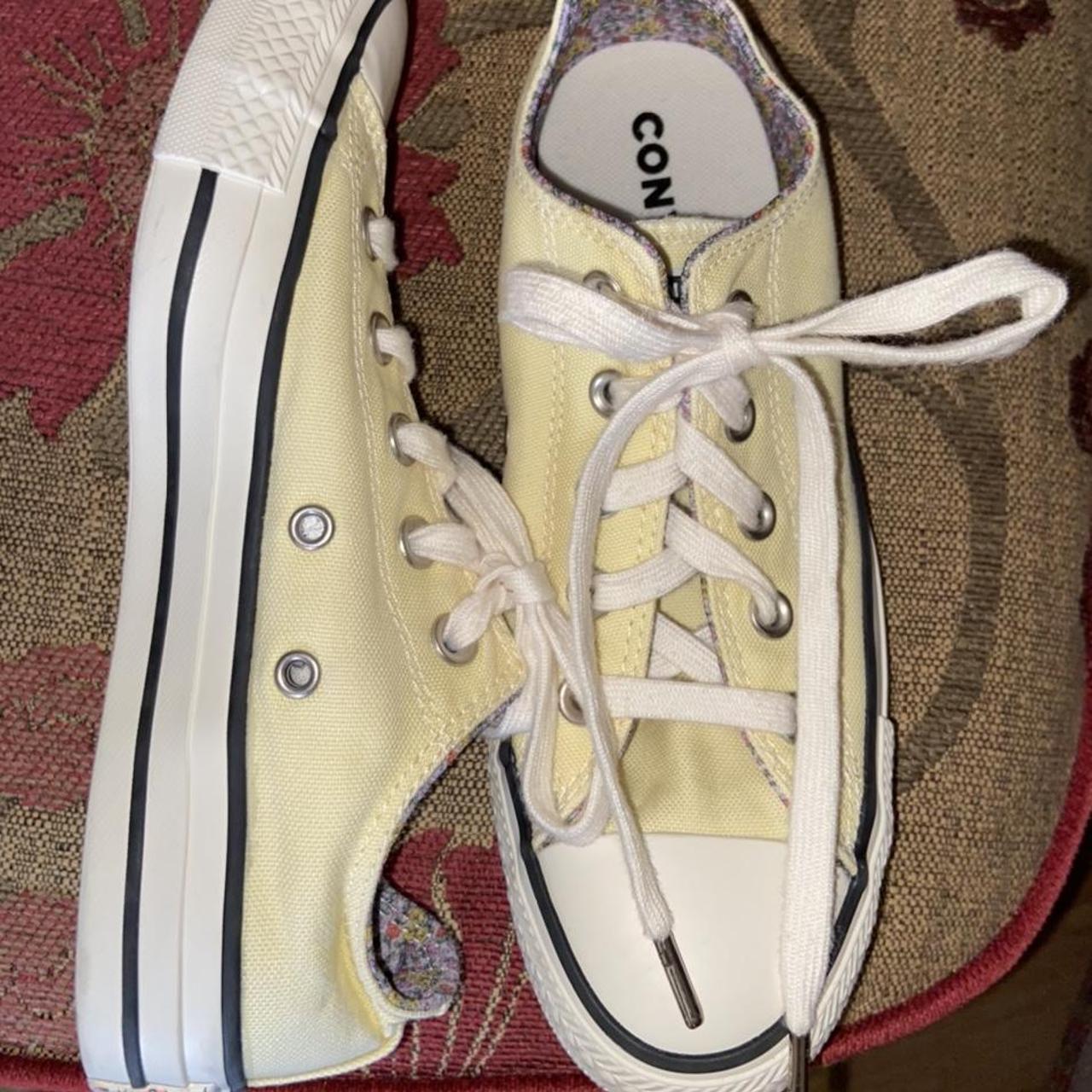 pastel yellow converse