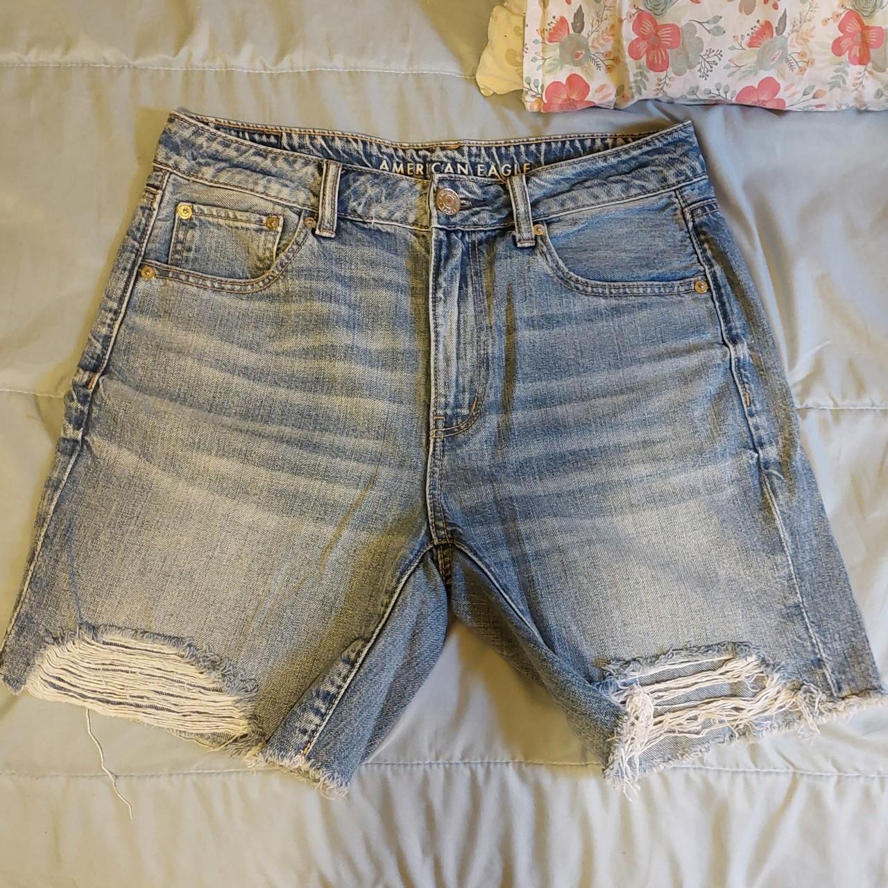 American Eagle Outfitters Womens Blue Shorts Depop