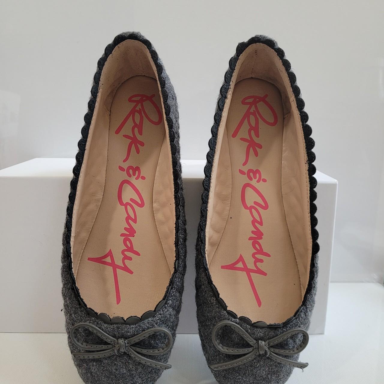 Rock and candy Flats size 8 Fabric upper Man made sole Depop